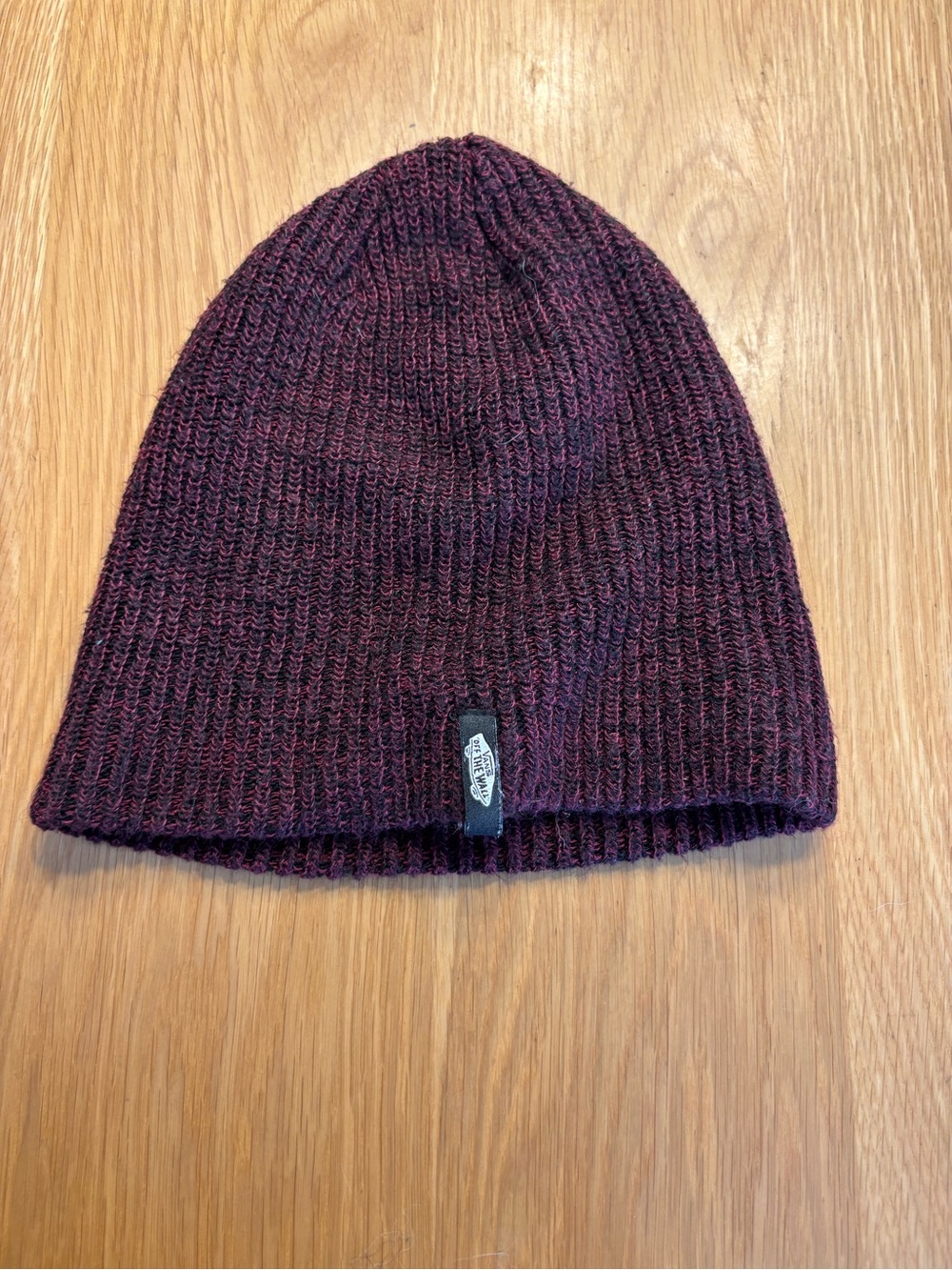 Vans Maroon and Black Knit Beanie